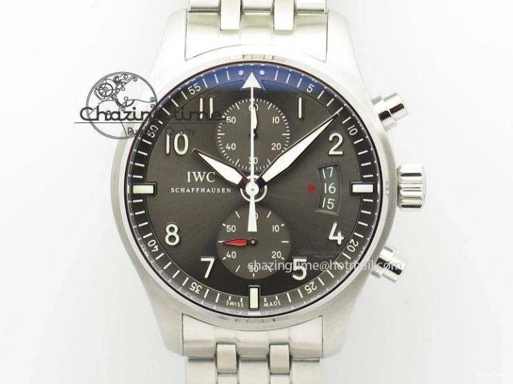 MIROTIME 0510 Durable Big Pilot 5019 Ceramic Case Black Dial Green Markers Asian 23J 7396
